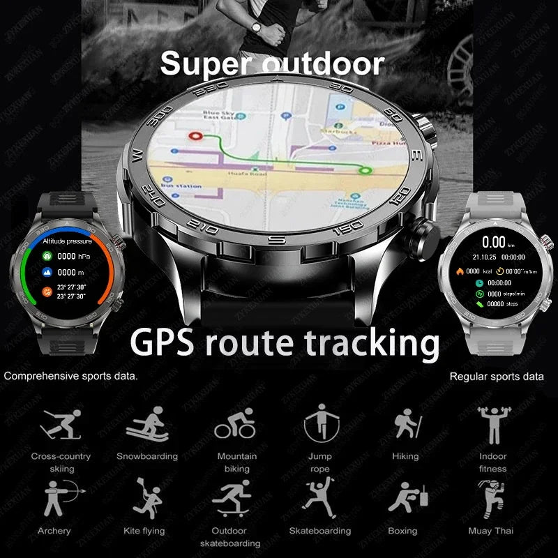 Sport Smartwatch 2025 mit GPS, NFC & AMOLED Display