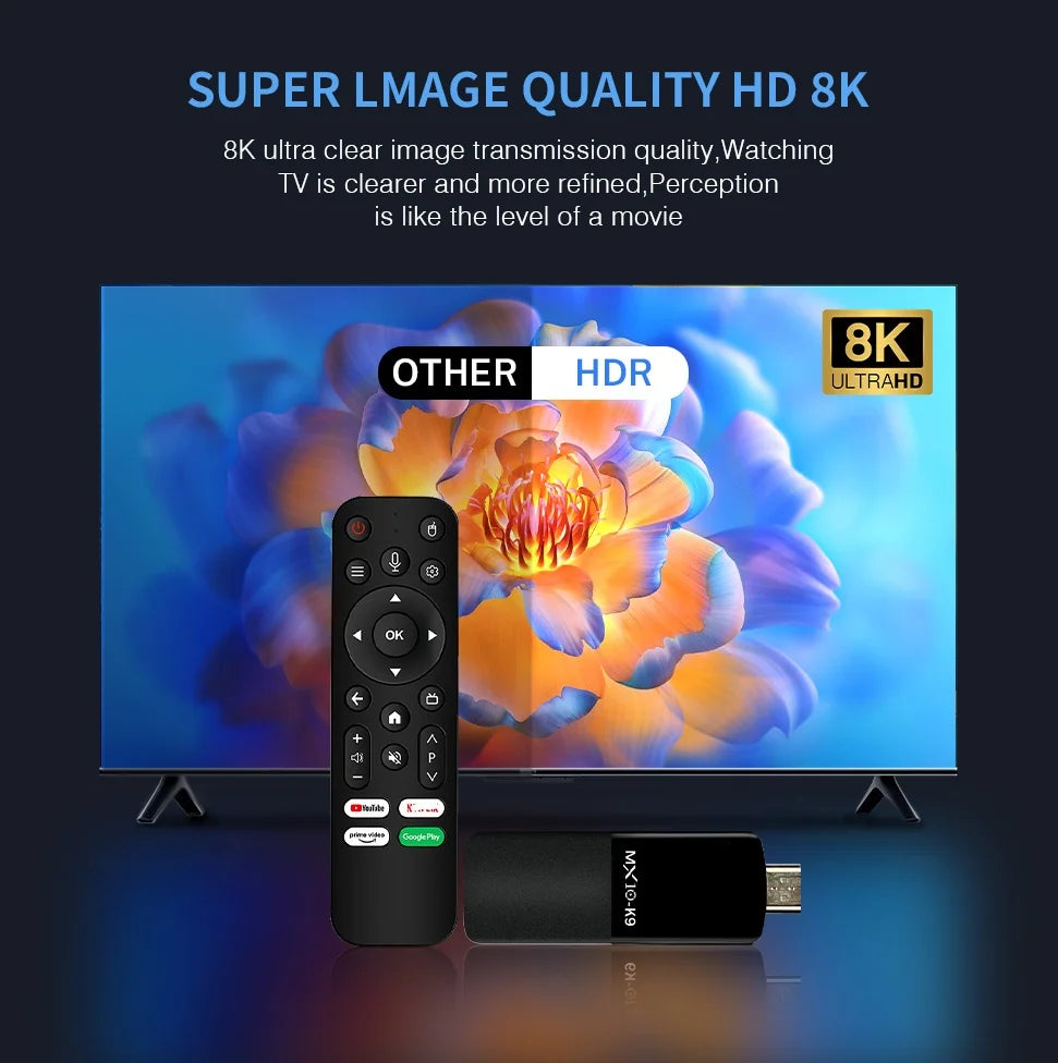 4K Android TV Stick mit schnellem Streaming