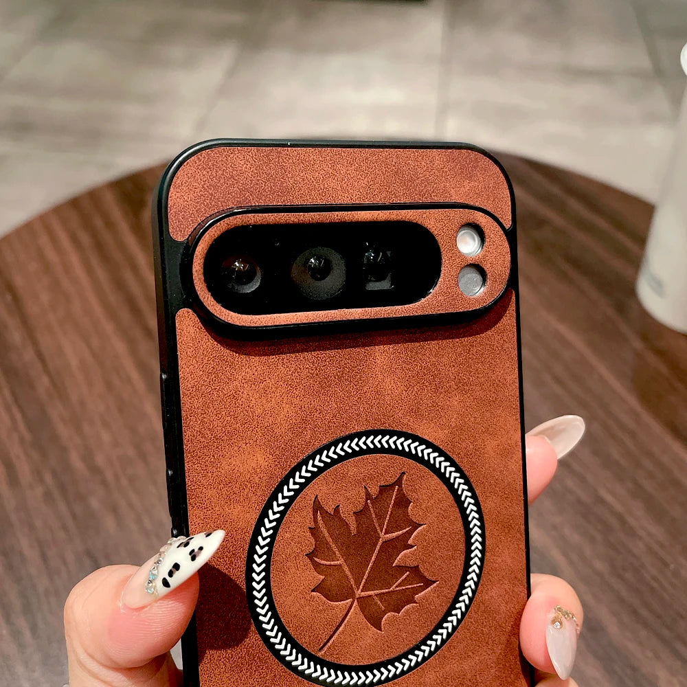 Luxury faux leather case for Pixel 9 or 8 Pro XL