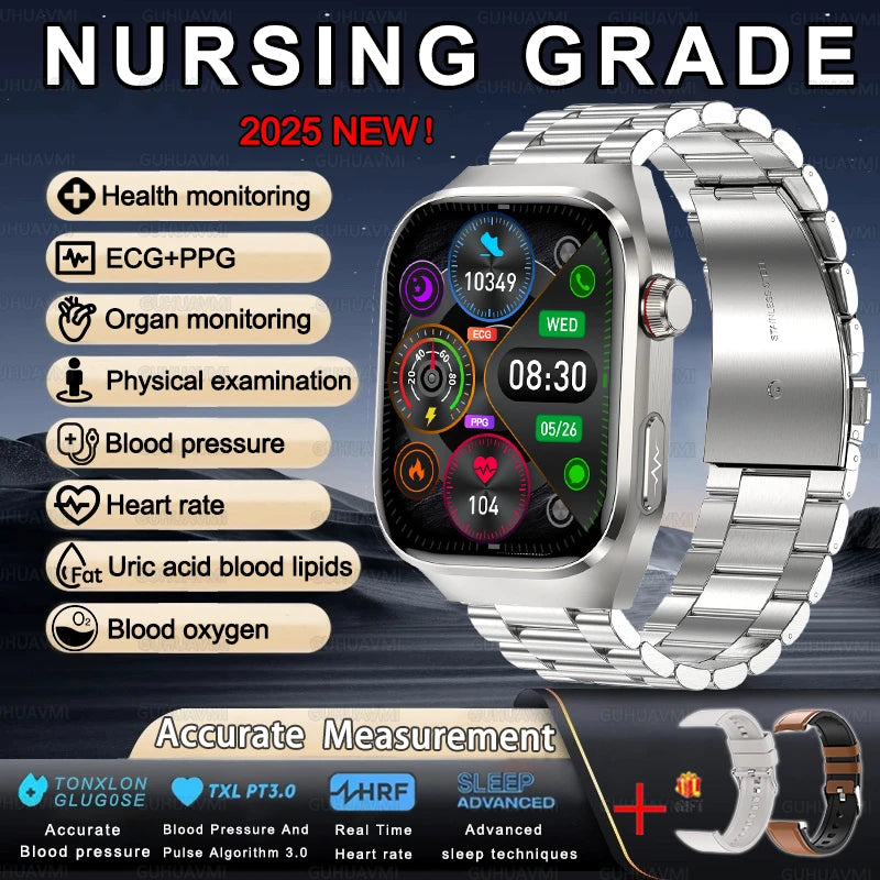 Gesundheits-Smartwatch 2025 mit Uric & Blutlipide