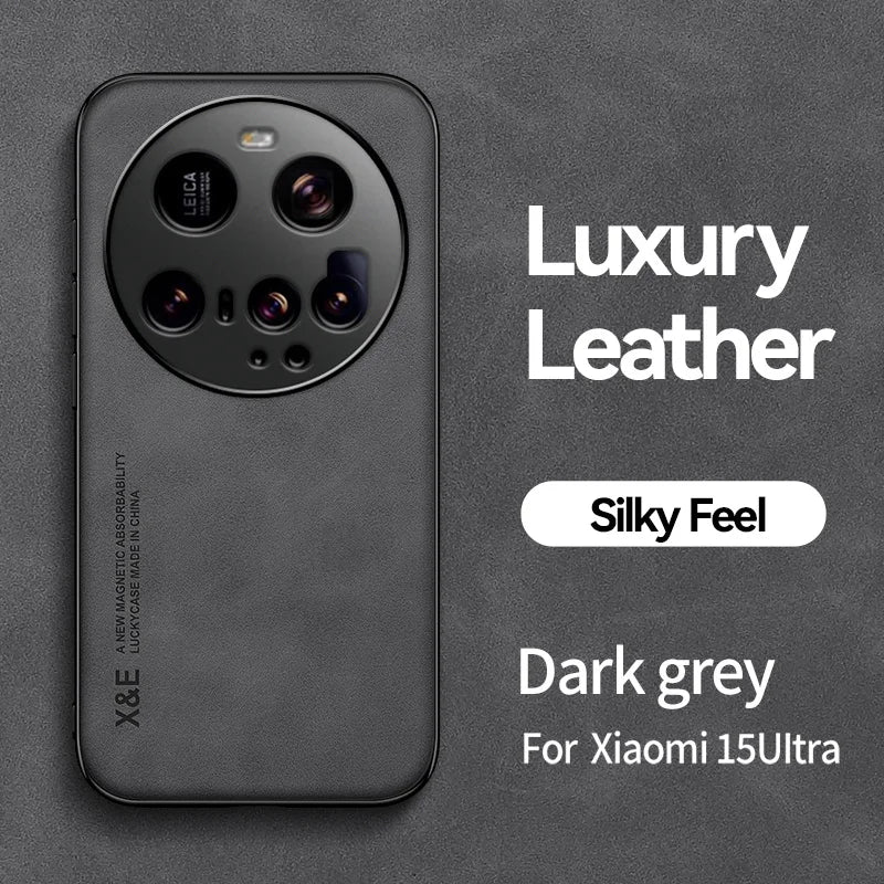Magnetische Lederhülle Xiaomi 15 Ultra