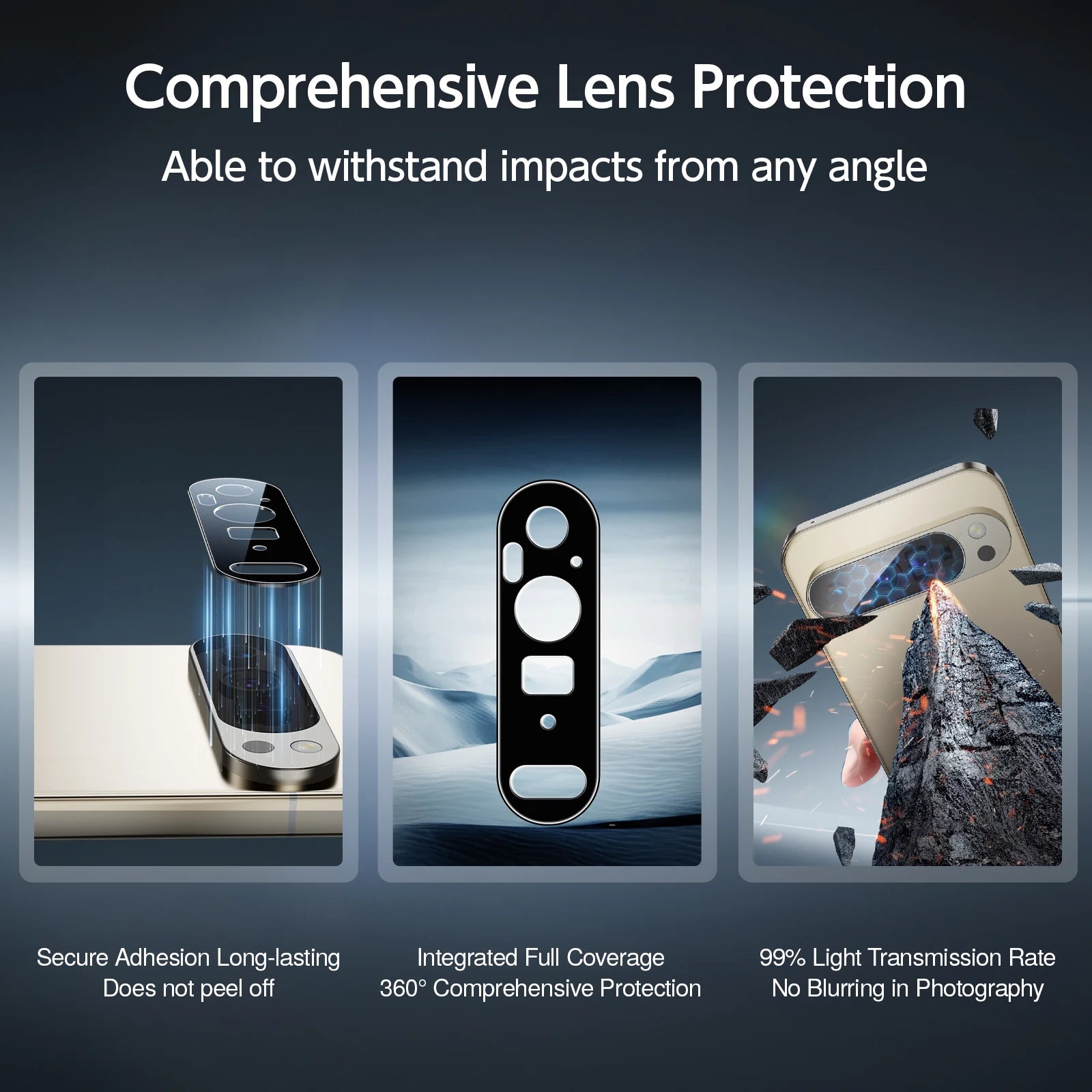 3er Hartglasfolie für Google Pixel 9 Pro XL