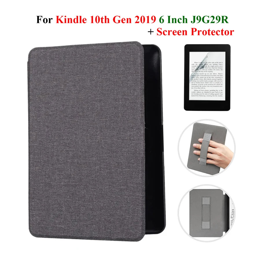 Étui + protection d'écran pour Kindle 10e génération 6 pouces