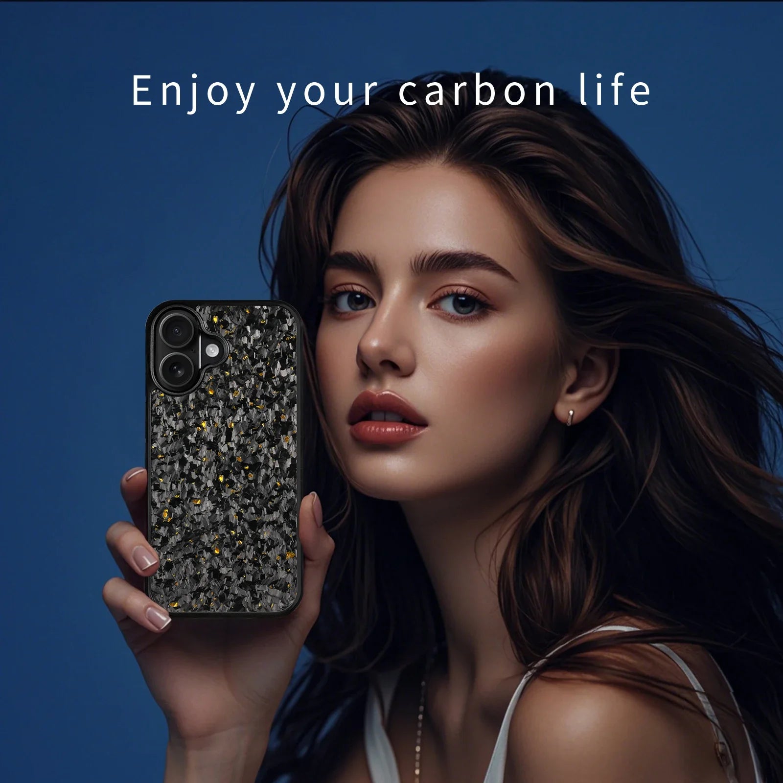 Schlanke MagSafe Kohlefaserhülle für iPhone 17