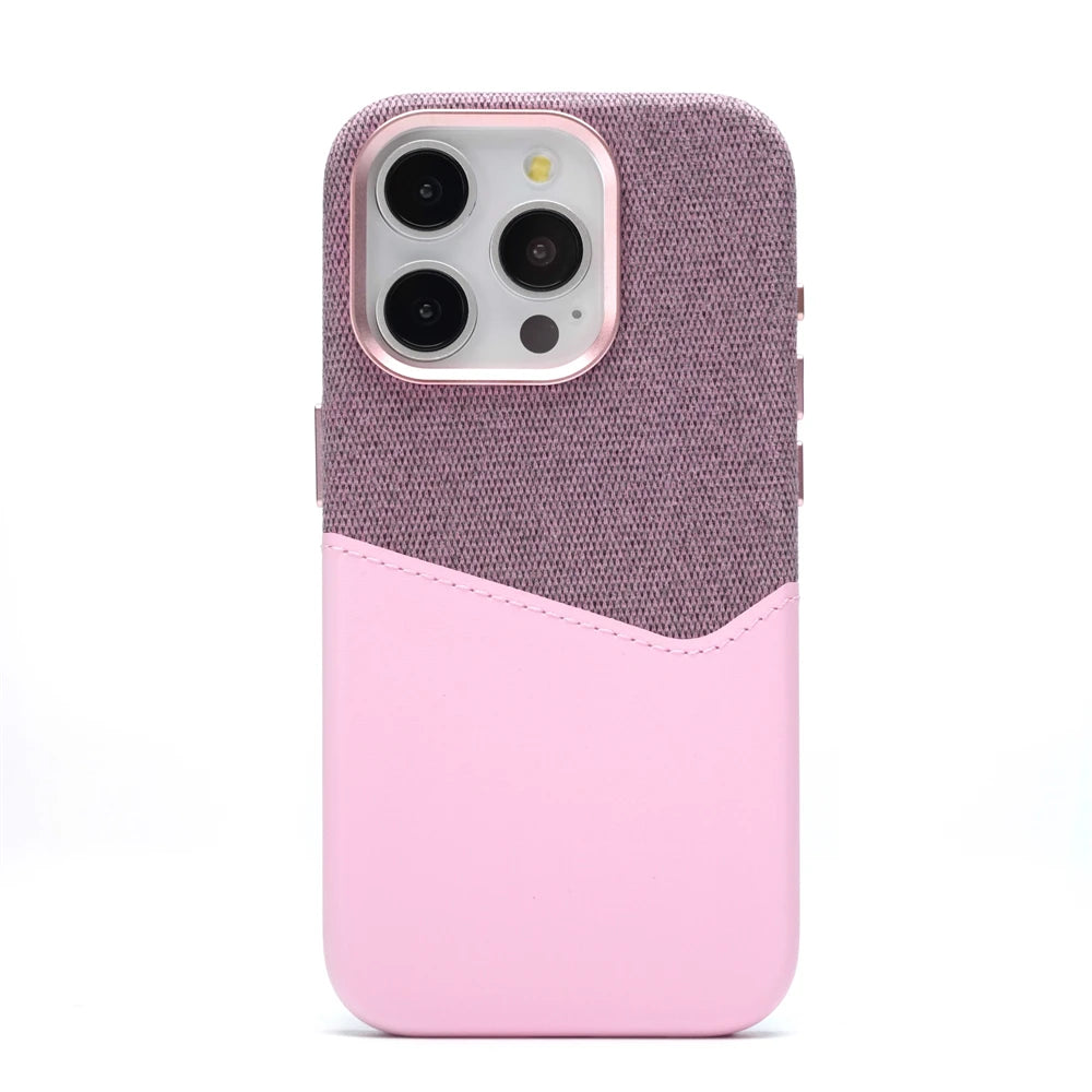Magnetische PU-Leder Visitenkartentasche für iPhone 17 – MagSafe