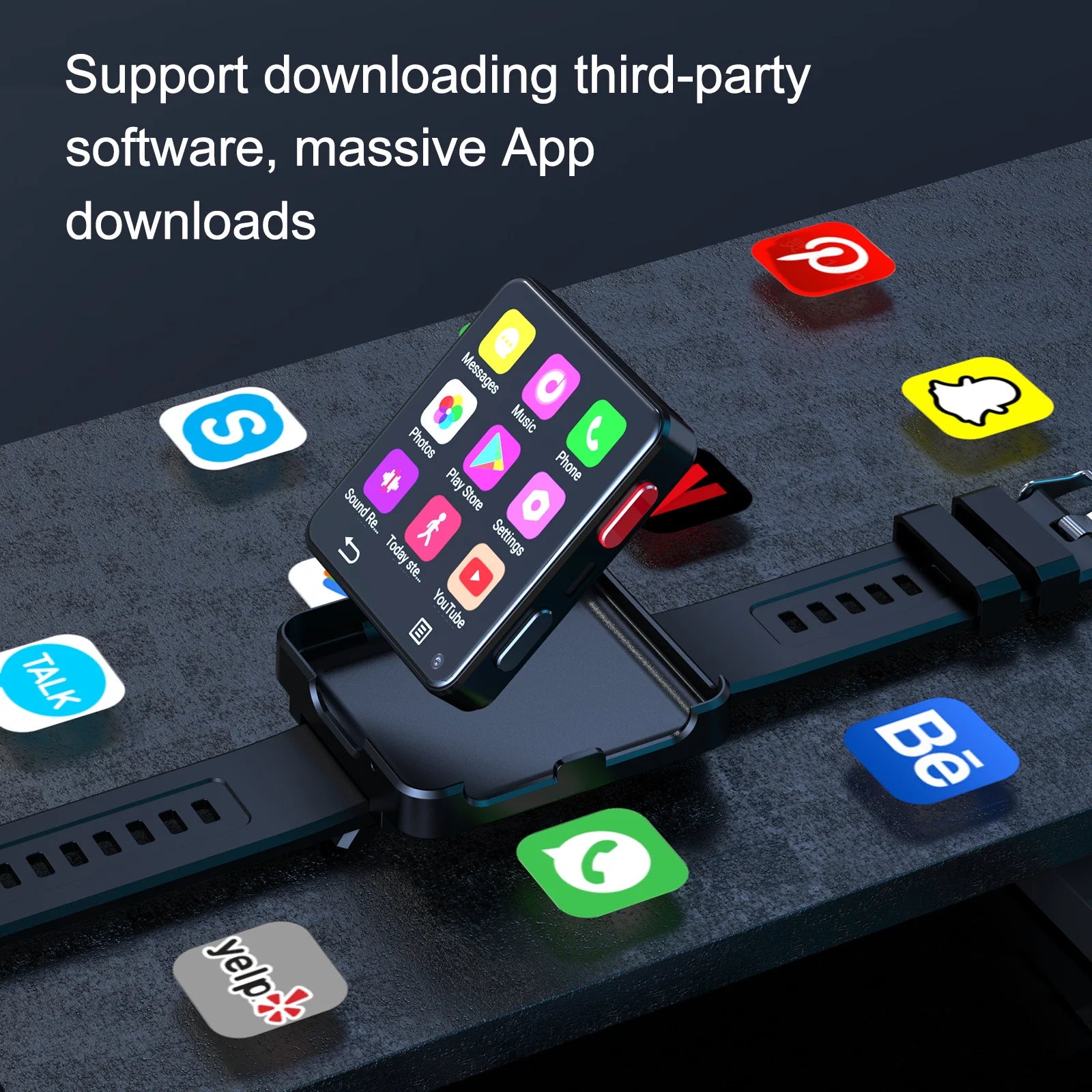 4G Smartwatch mit großem Display und Dual Kamera