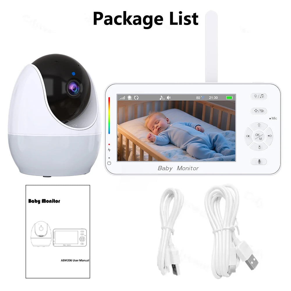 1080P HD Baby Monitor mit WLAN App & Nachtsicht