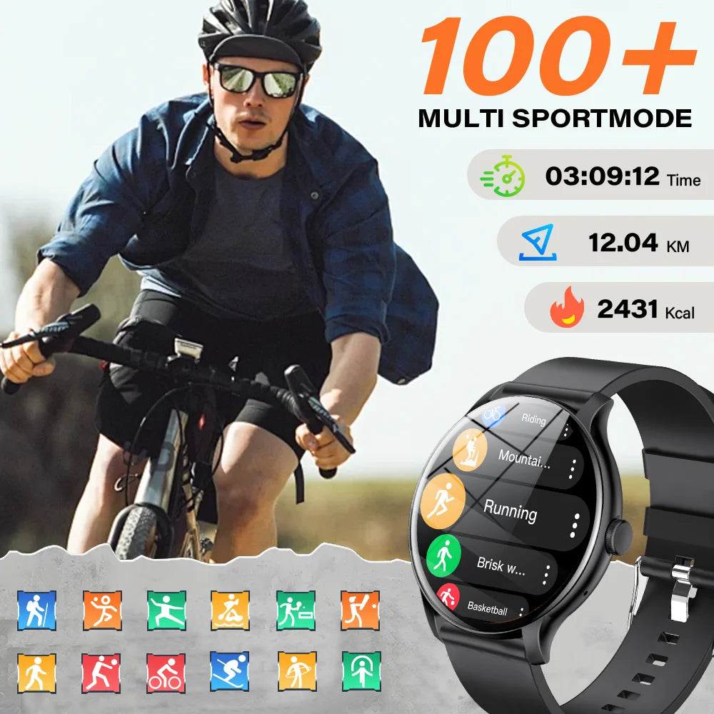 Smartwatch 2025 mit Anruffunktion und Touchscreen