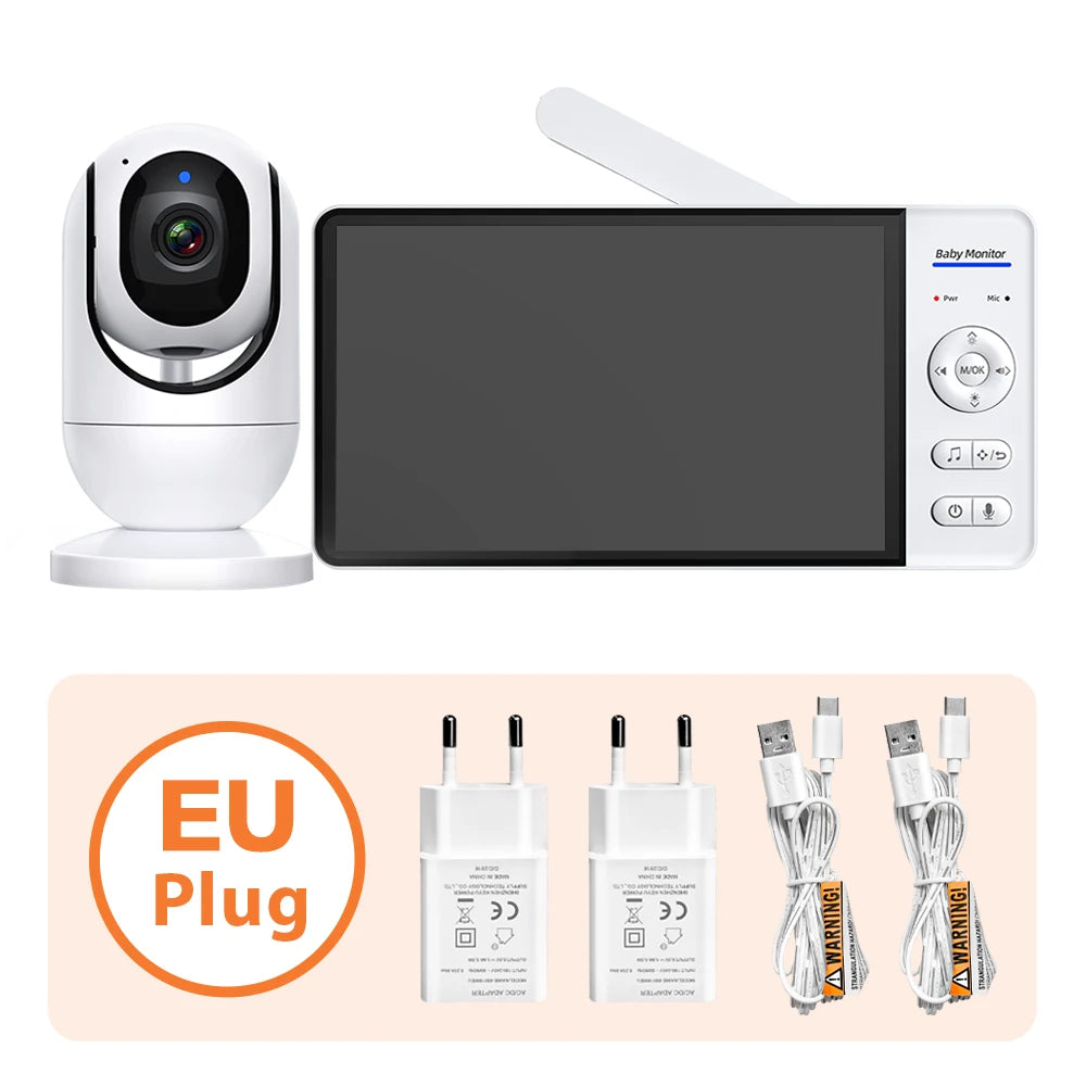 7'' Kabelloser HD Baby Monitor mit 4X Zoom