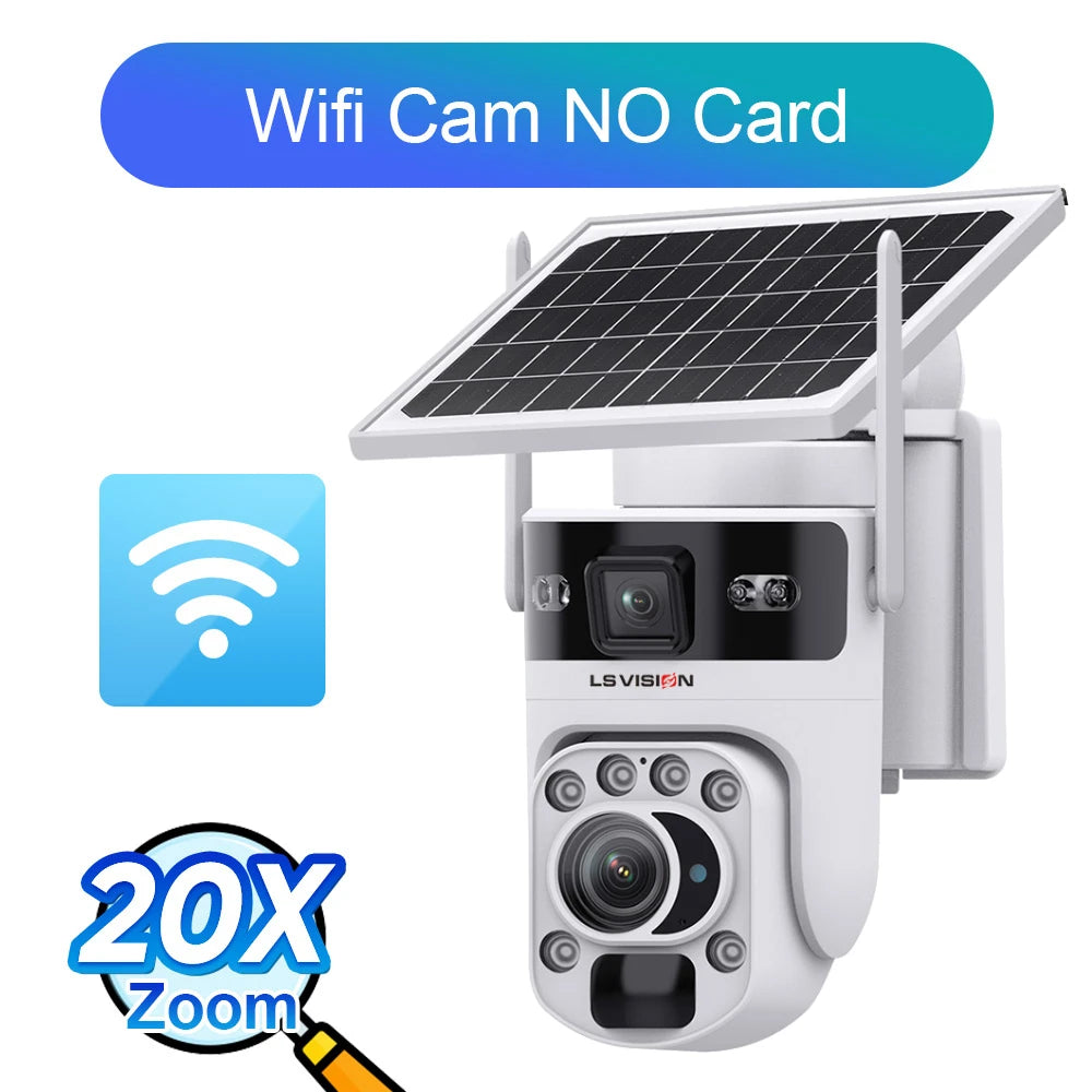 6K 4G Solar Sicherheitskamera mit 20X Zoom & Tracking