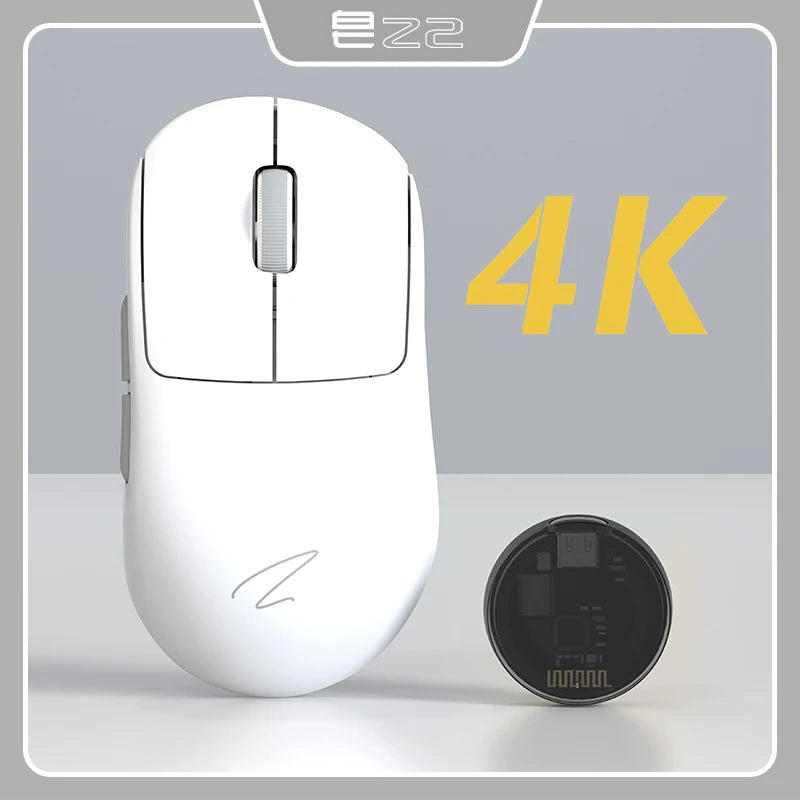 Leichte 4K Gaming-Maus mit 3 Modi und 6 DPI-Stufen