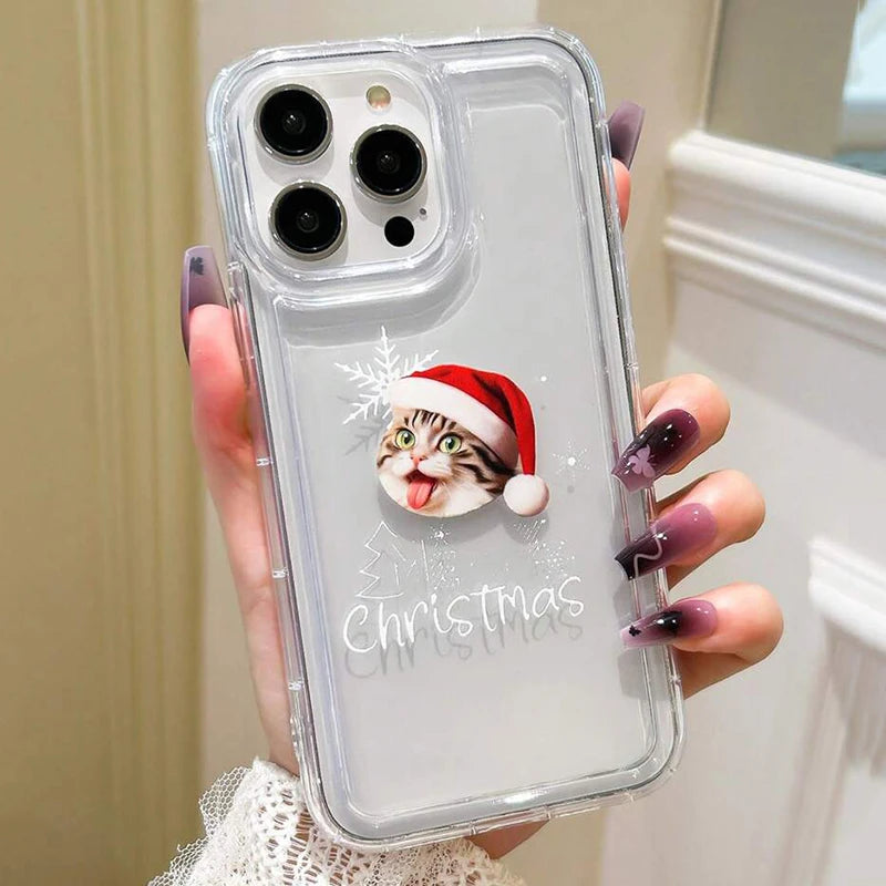 Schneeflocken Weihnachtsbaum Hülle für iPhone 17