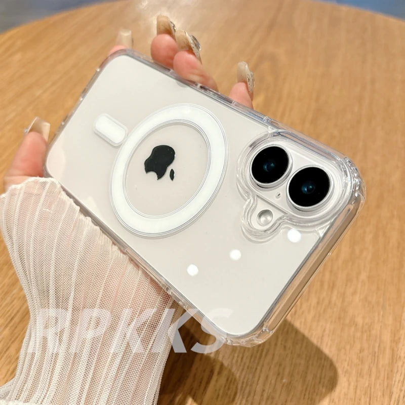Kristallklare Magsafe Hülle iPhone 7-16