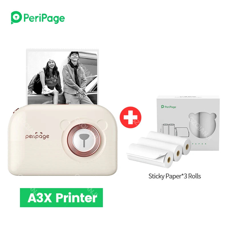 PeriPage A3X Mobiler Thermodrucker für Fotos & Etiketten