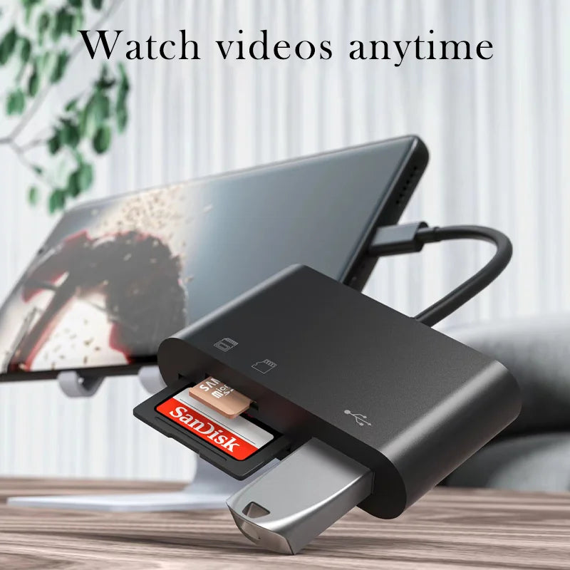 SD TF Kartenleser USB für iPhone & Samsung