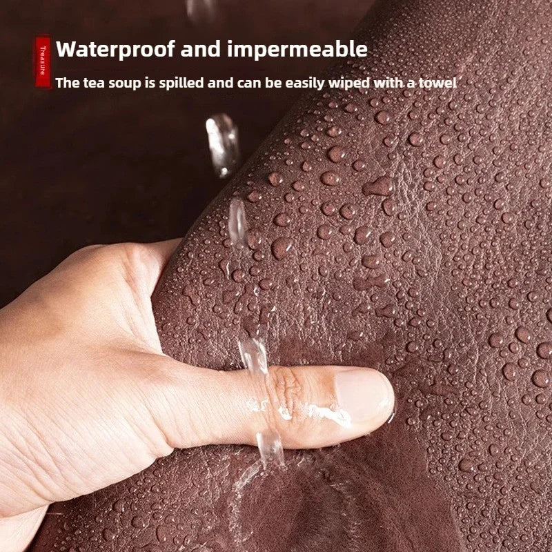 Tapis de souris rétro XL imperméable en daim PU