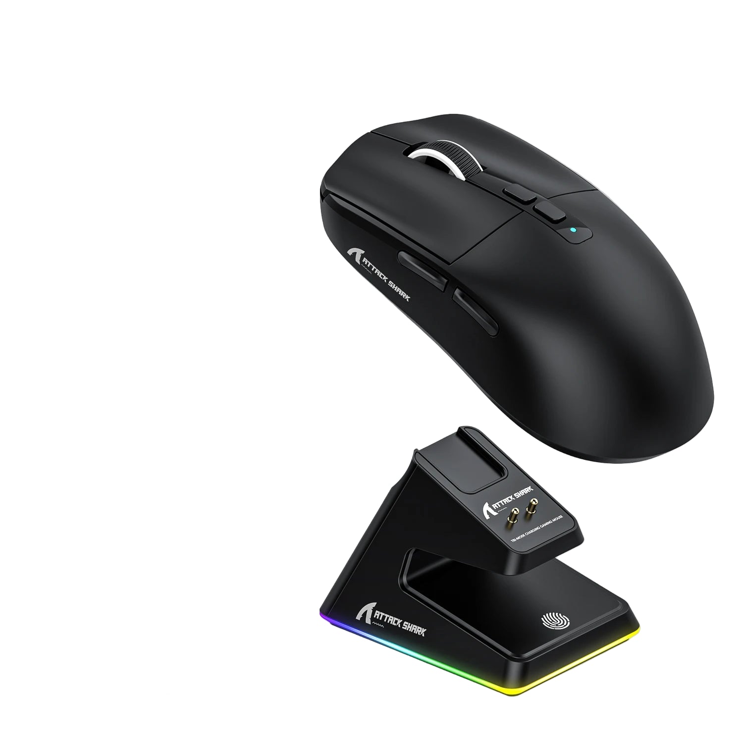 Kabellose Gaming-Maus Tri-Mode mit RGB Ladestation