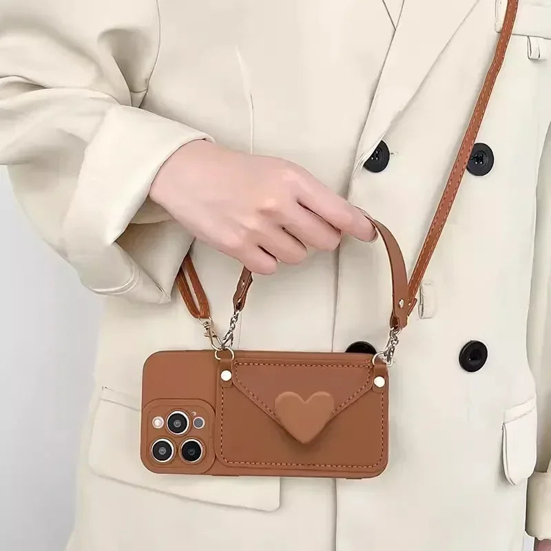 Handykette & Umhängetasche mit Kartenhalter