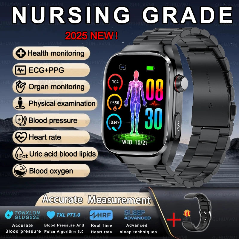 Gesundheits-Smartwatch 2025 mit Uric & Blutlipide