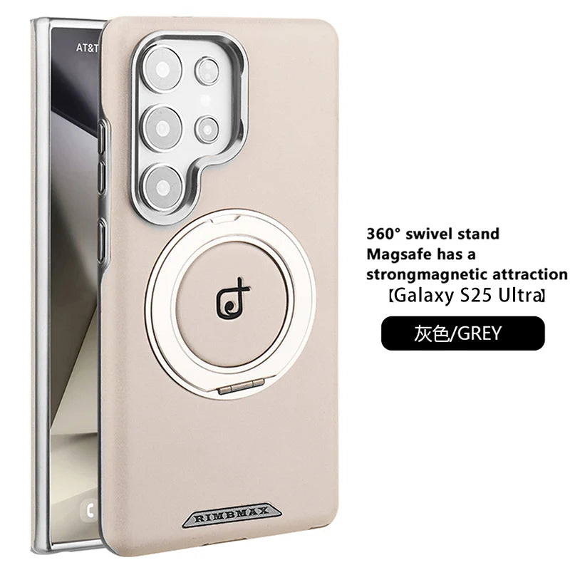 Lederhülle für Galaxy S25 S24 S23 mit Ständer