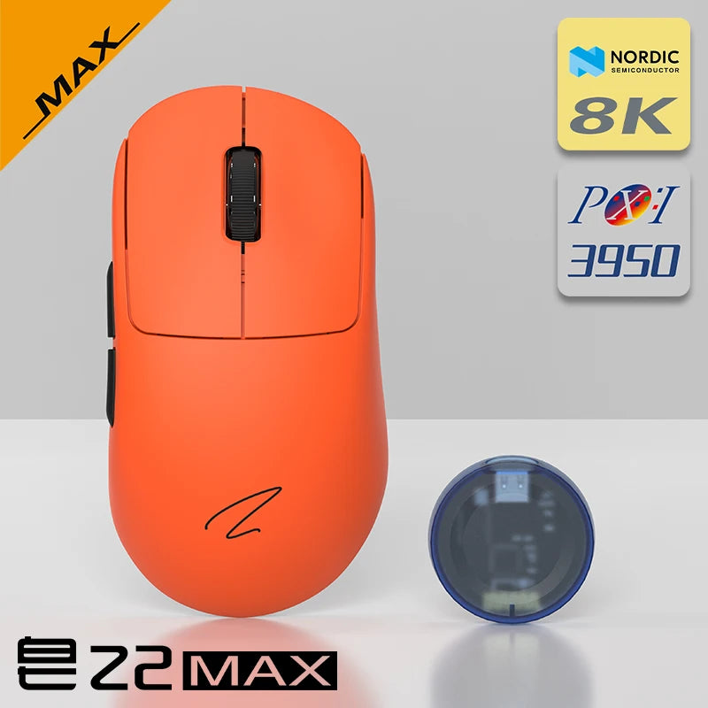 Leichte 4K Gaming-Maus mit 3 Modi und 6 DPI-Stufen