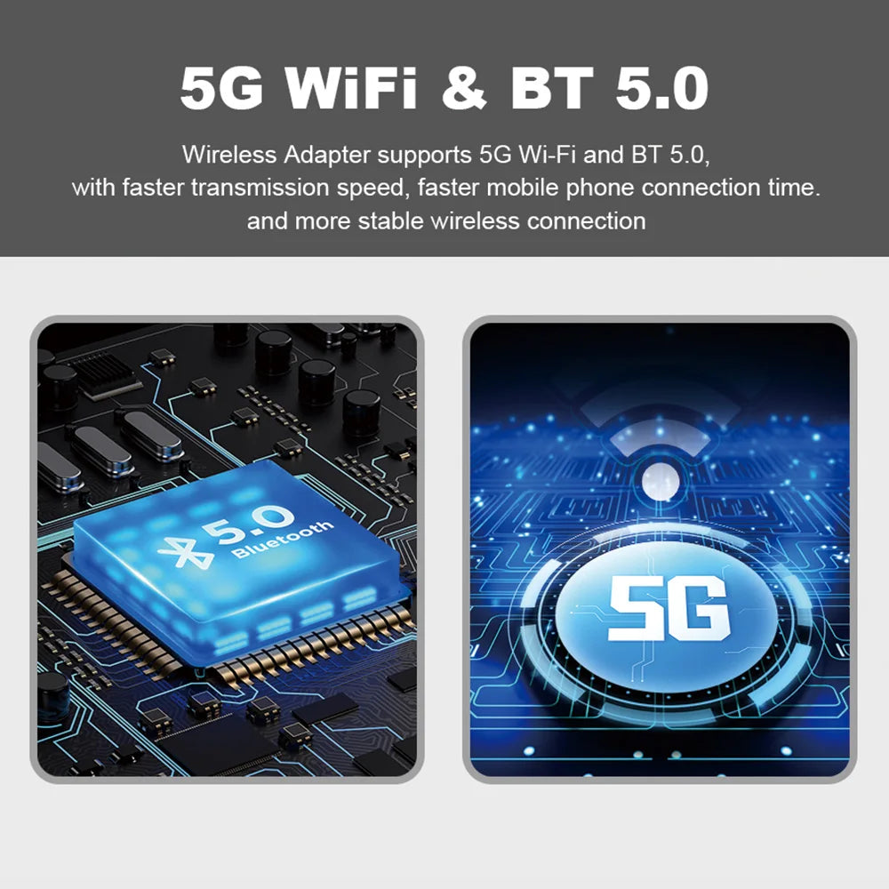 2in1 Mini Wireless CarPlay Android Auto