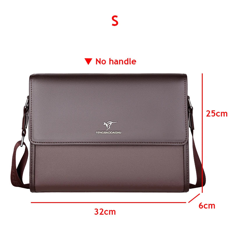 Luxury Leather Briefcase for Men, A4 Size