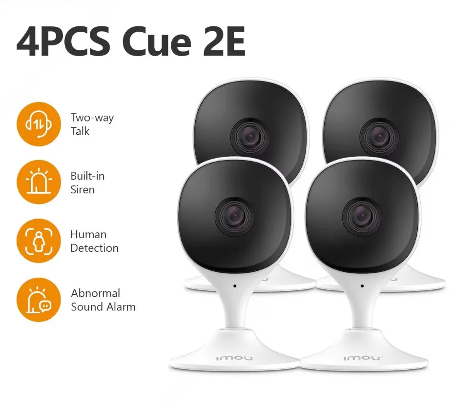 4er-Set WLAN Sicherheitskamera mit Nachtsicht und Babyphone