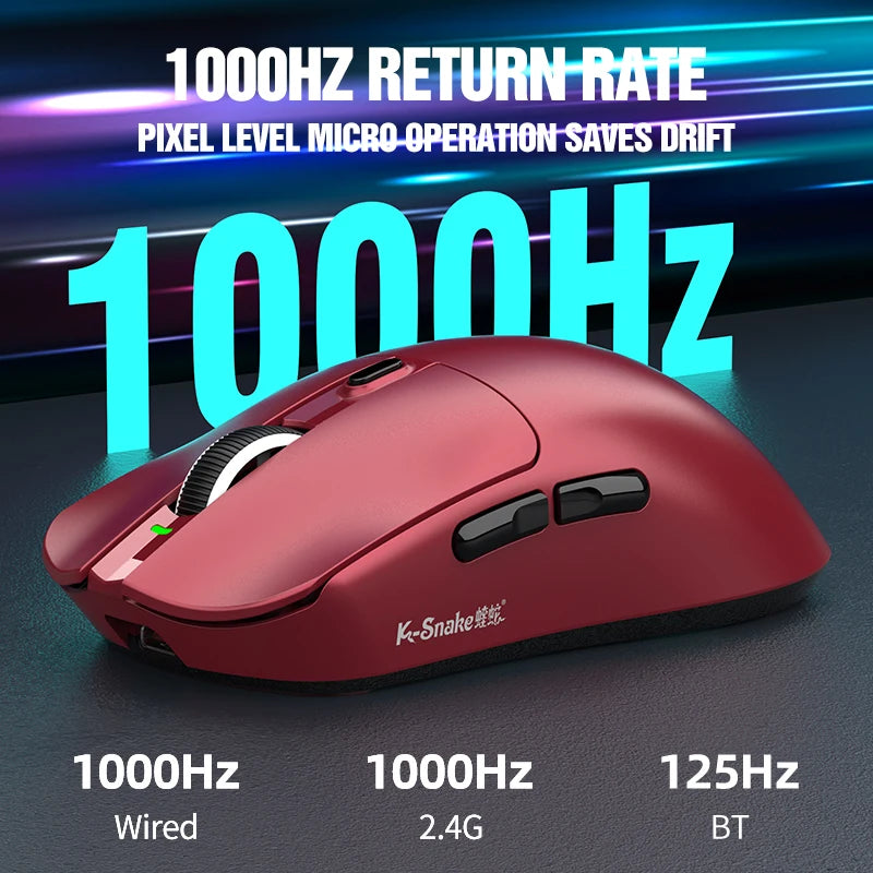 Tri-Modus Gaming-Maus mit RGB & magnetischer Ladung