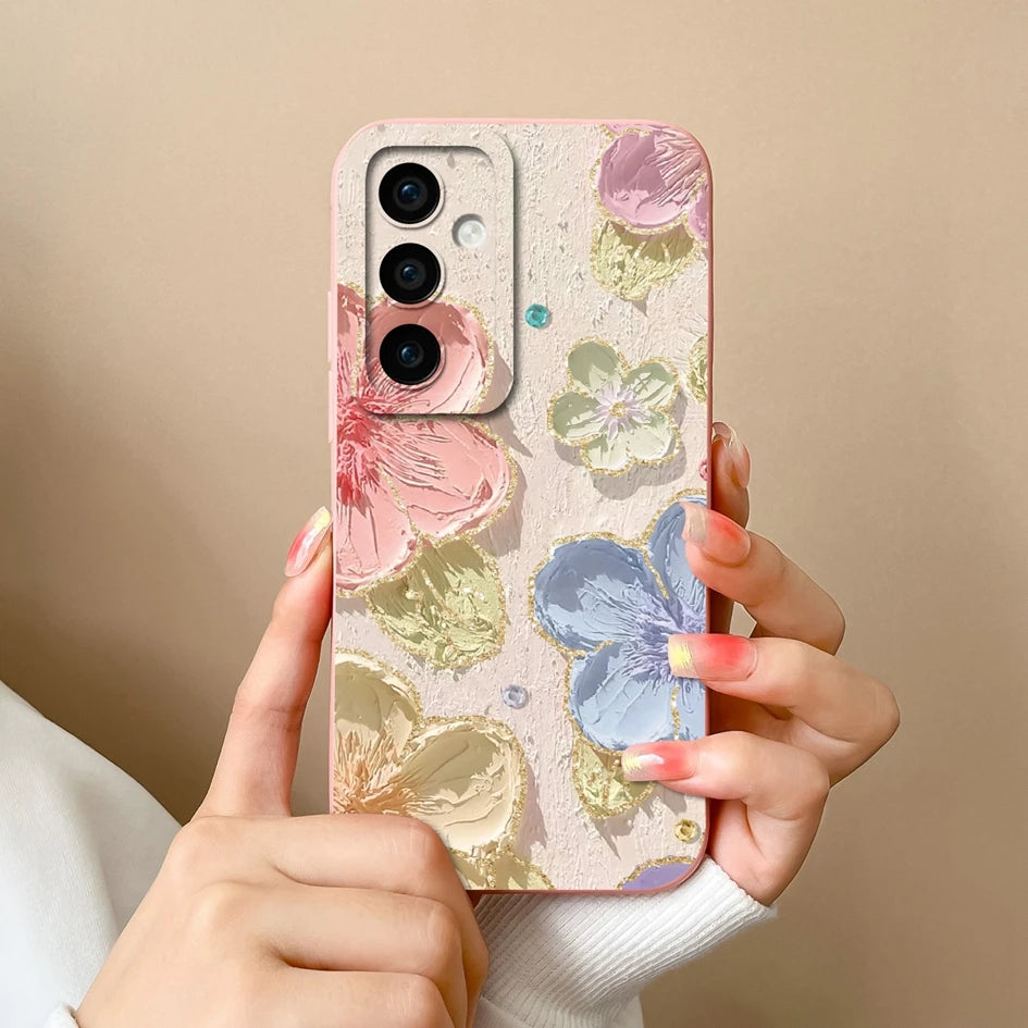 Leopard print silicone case with camera protection