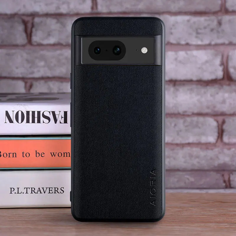 Luxury textile-leather TPU case Pixel