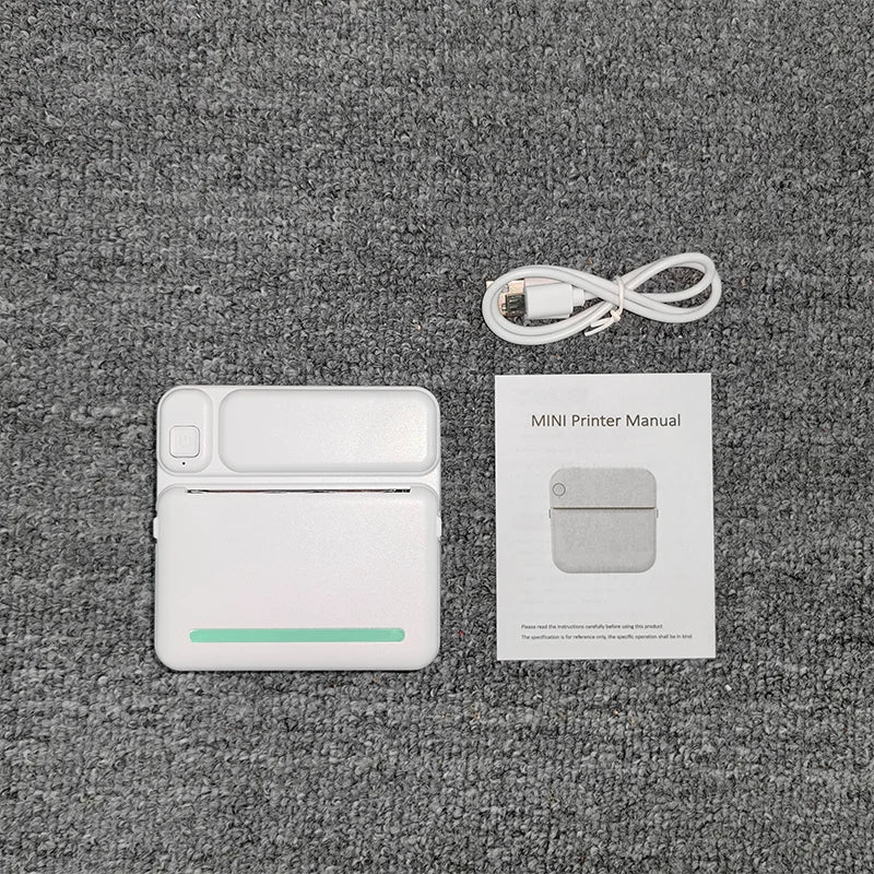 Mobiler Mini Thermodrucker C19 für Fotos & Etiketten