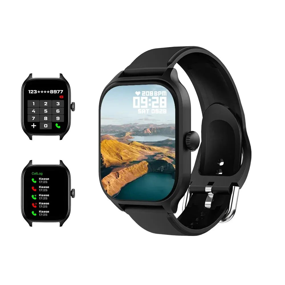 Smartwatch 2,01" HD Display mit Anruf- & Nachrichtenfunktion