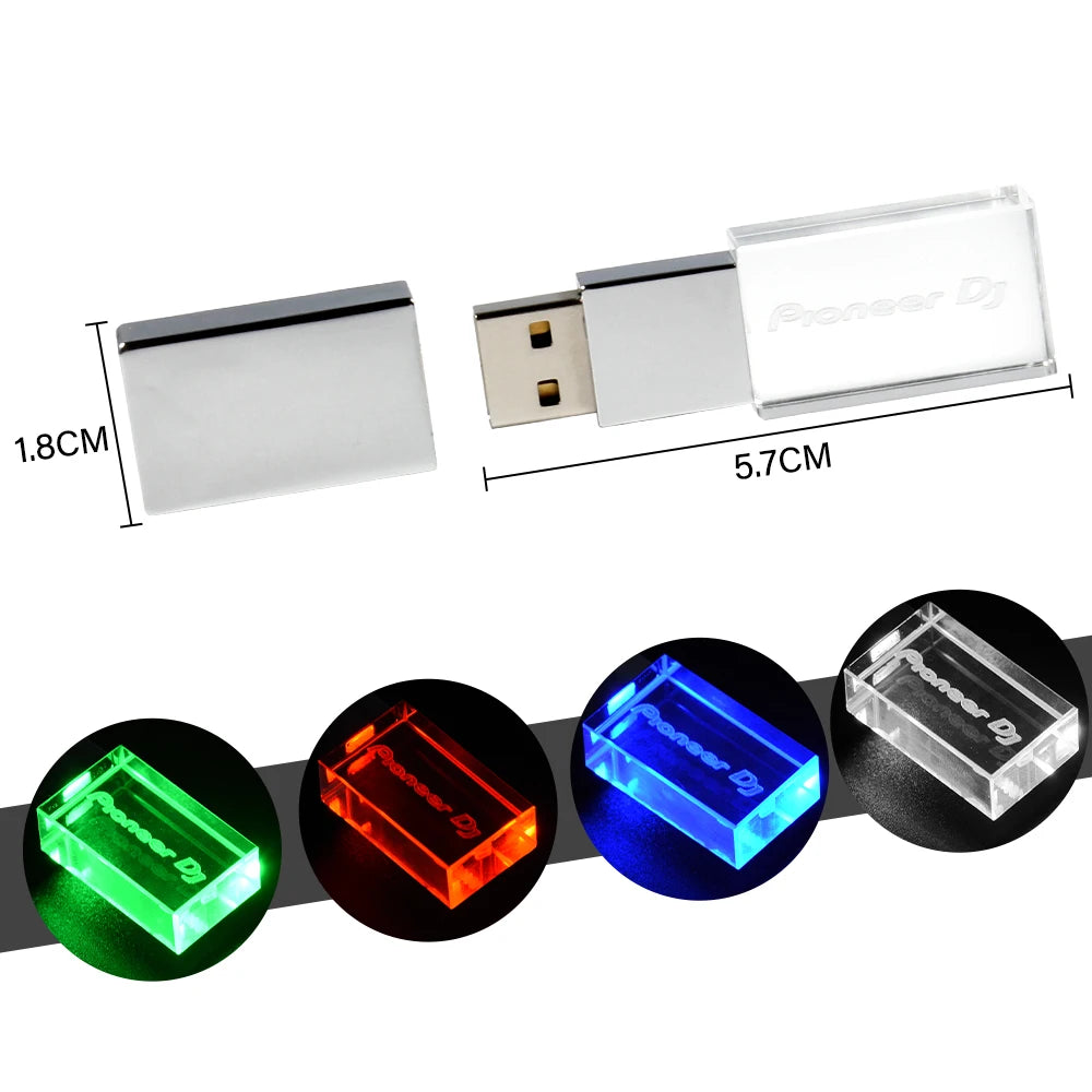 LED USB Flash Drive 128 GB High Speed