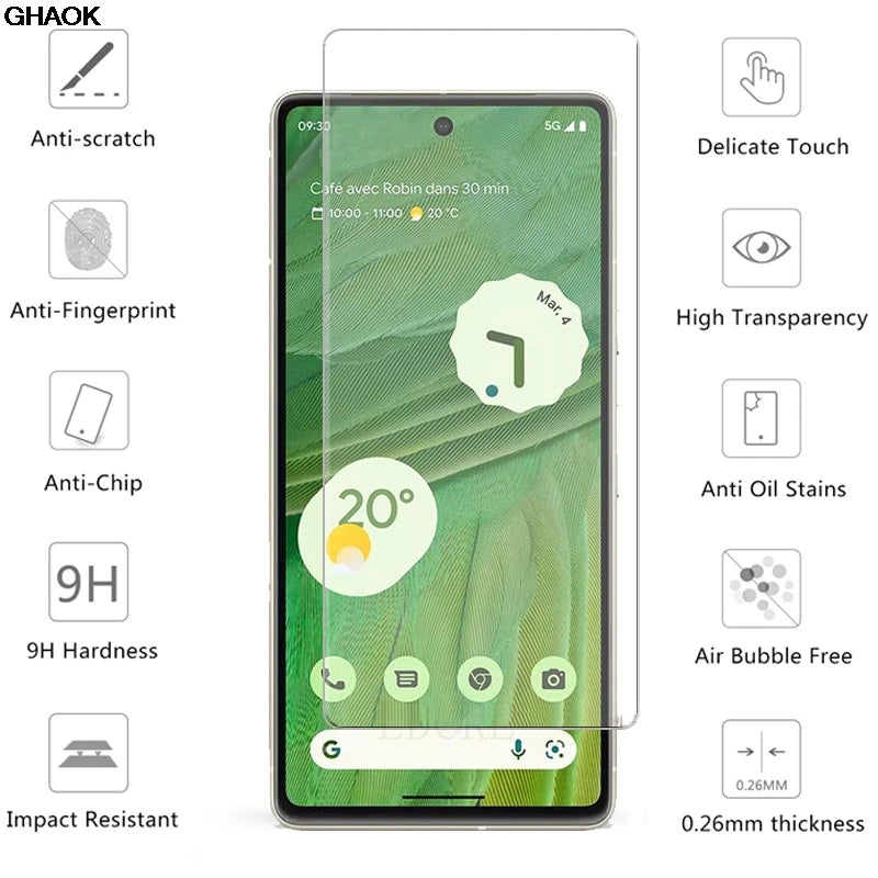 4-pack tempered glass screen protectors for Google Pixel