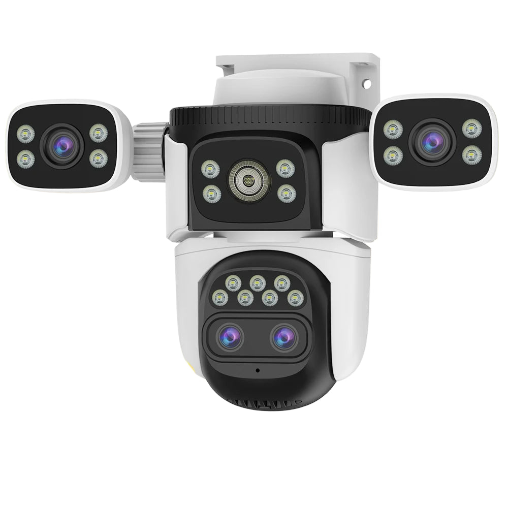 4K 8MP WLAN Überwachungskamera mit 4 Objektiven Outdoor