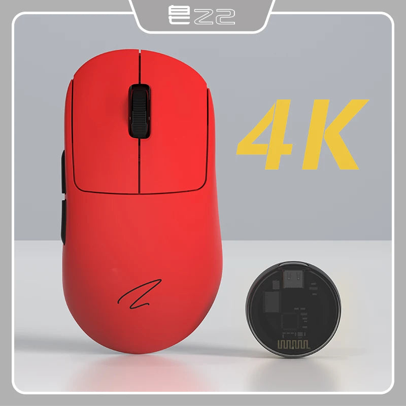 Leichte 4K Gaming-Maus mit 3 Modi und 6 DPI-Stufen
