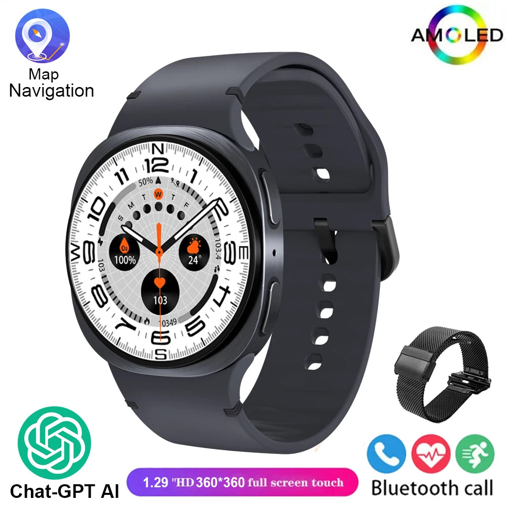 Neue 8 Mini GPS Smartwatch 2025 AMOLED Fitness