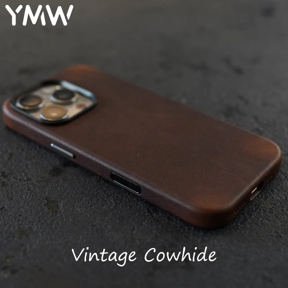 Echtleder Hülle magnetisch für iPhone 17 Serie