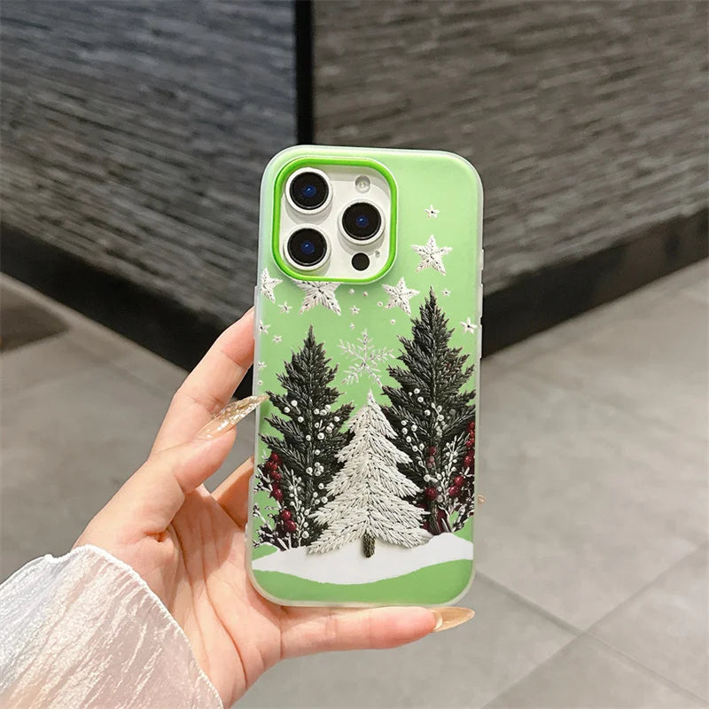 Suesse Matte Weihnachtsbaum Handyhuelle für Google Pixel