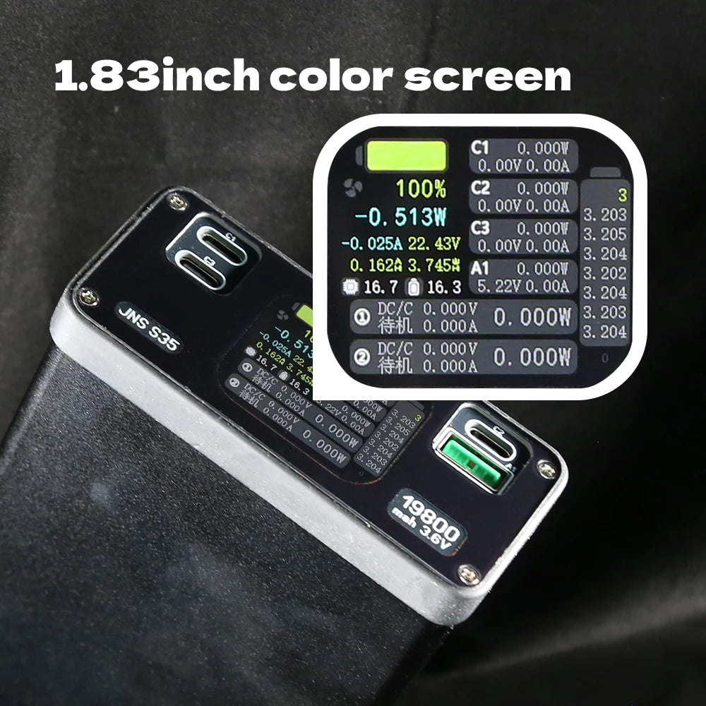 500W PD3.1 7-cell power bank with color display