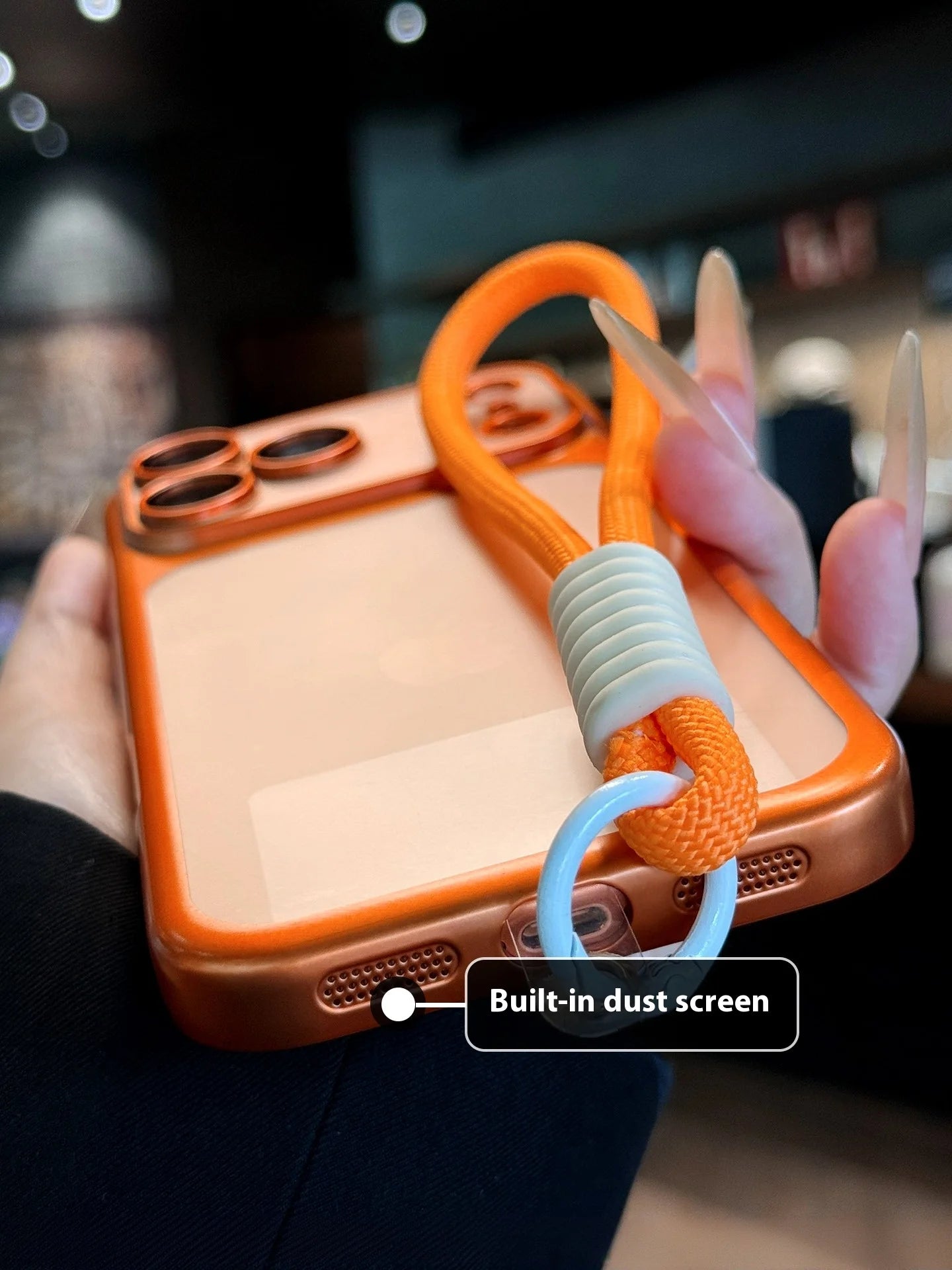 Luxus Matte Hülle mit Lanyard für iPhone 17 Pro Max