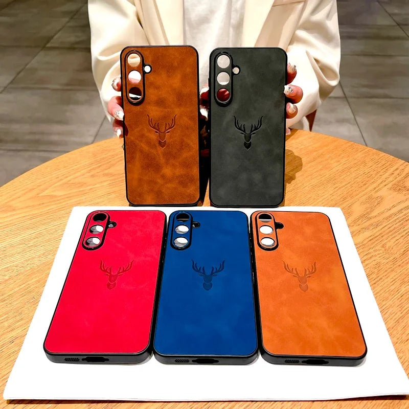 Retro Leder Handyhülle für Samsung Galaxy Modelle