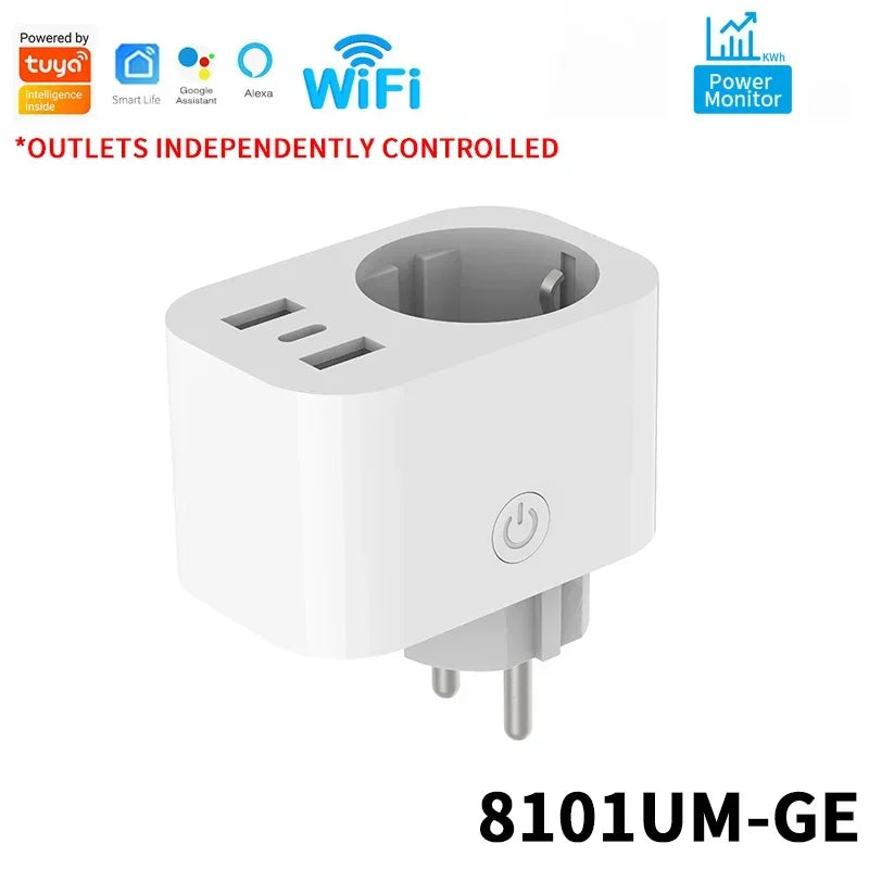 Tuya Smart Plug EU mit App, Alexa & Strommessung