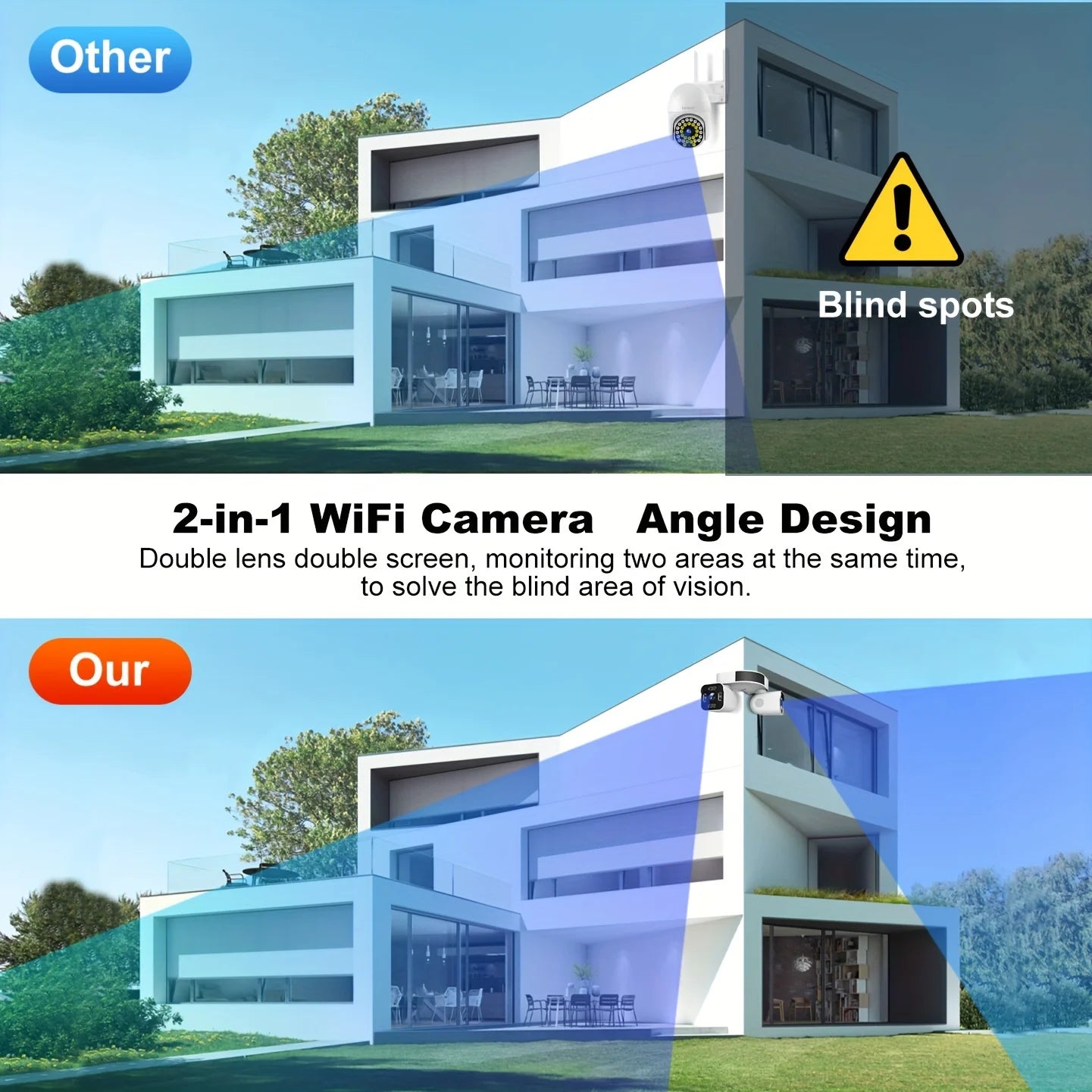 4K 8MP Dual Lens WiFi PTZ Camera Outdoor