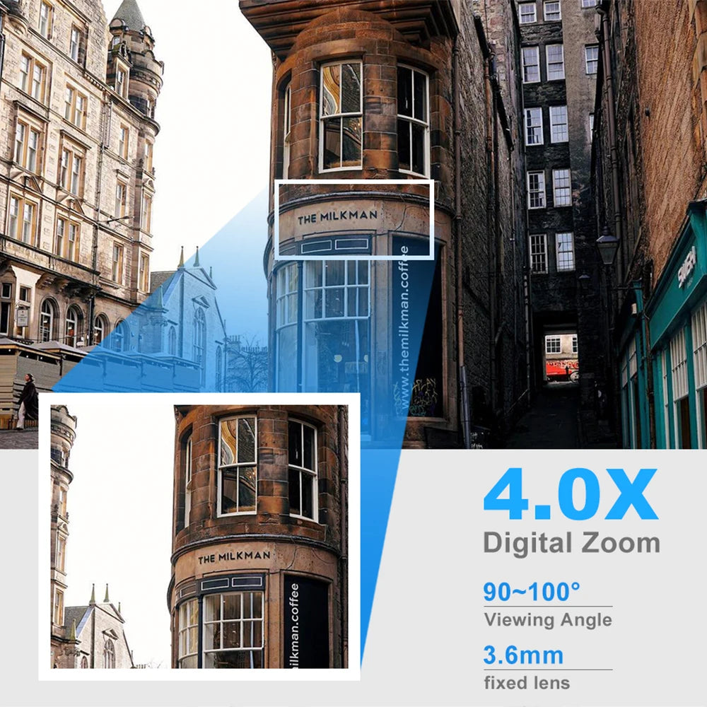 8MP WLAN Überwachungskamera mit Zoom & Audio
