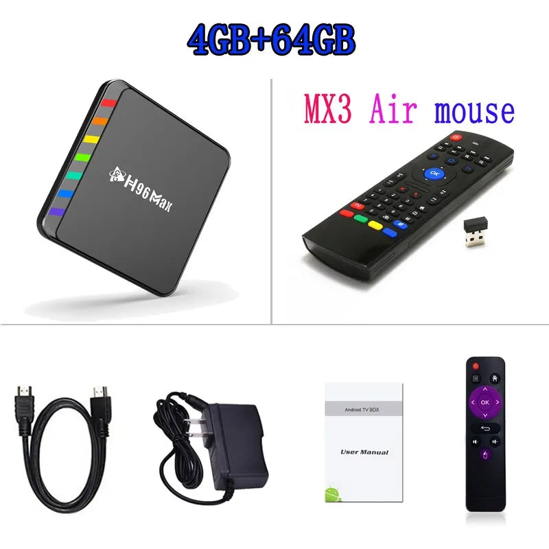 4K Smart TV Box Android 11 mit WiFi6 & Quad Core
