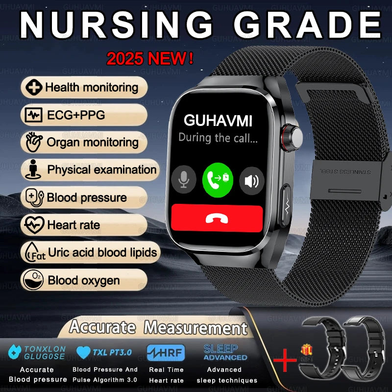 Gesundheits-Smartwatch 2025 mit Uric & Blutlipide