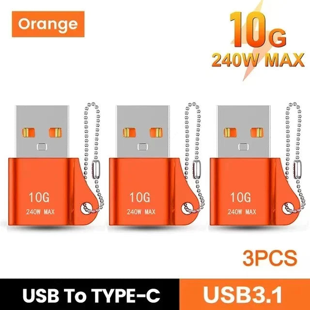 USB-zu-Typ-C Adapter 10A OTG Konverter