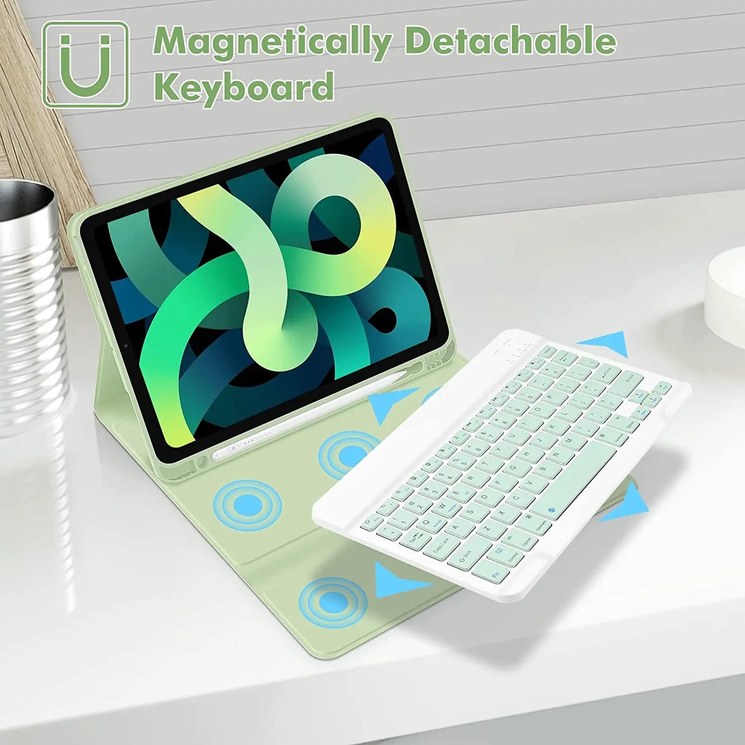 Kabellose Tastatur mit Maus für iPad Hülle